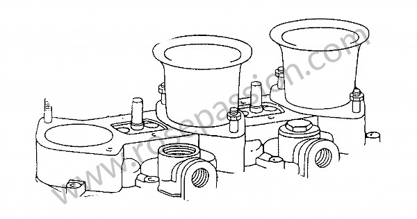 P173233 - Lid carburettor with stud for Porsche 914 • 1971 • 914 / 6 • Manual gearbox, 5 speed