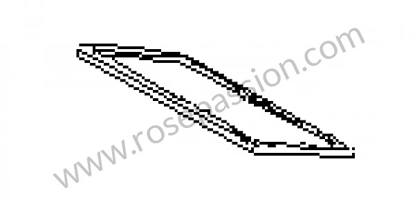 P173464 - Sealing frame for Porsche 914 • 1974 • 914 / 4 2.0 • Manual gearbox, 5 speed