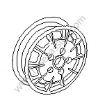 P173482 - Roda de disco perfurado aluminio fundicao a jacto  pintado para Porsche 914 • 1970 • 914 / 6 • Caixa manual 5 velocidades