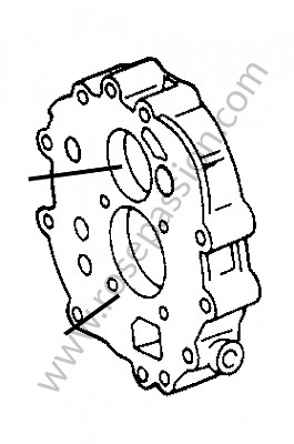 P173605 - Intermediate plate for Porsche 912 • 1968 • 912 1.6 • Coupe • Manual gearbox, 5 speed