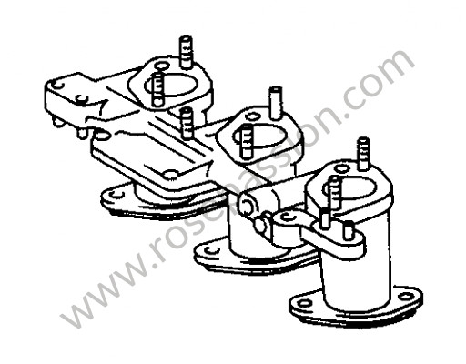 P173799 - Intake manifold for Porsche 911 Classic • 1968 • 2.0l • Targa • Automatic gearbox