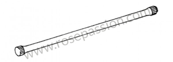P173968 - Torsion bar right for Porsche 356B T5 • 1961 • 1600 s (616 / 2 t5) • Karmann hardtop coupe b t5 • Manual gearbox, 4 speed