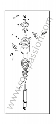 P184556 - Columna de suspension para Porsche Cayenne / 958 / 92A • 2012 • Cayenne s 4,8 v8 400 cv / ps • Caja auto