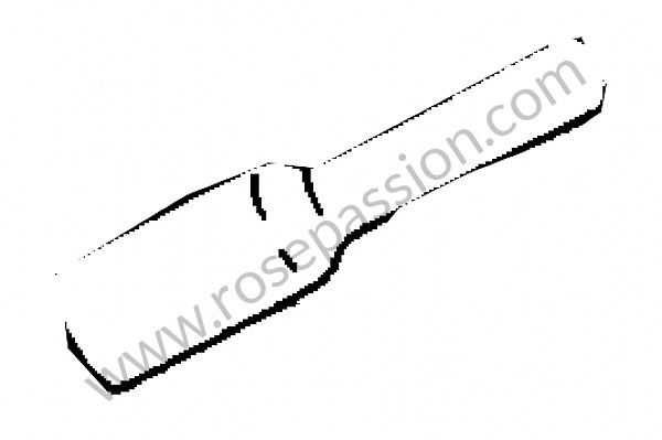 P189780 - Joint câble de chauffage pour Porsche 356B T6 • 1962 • 1600 super 90 (616 / 7 t6) • Coupe reutter b t6 • Boite manuelle 4 vitesses