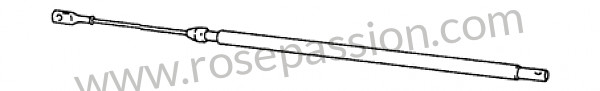 P189792 - Cable del freno de mano para Porsche 356B T5 • 1959 • 1600 s (616 / 2 t5) • Cabrio b t5 • Caja manual de 4 velocidades