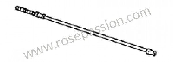 P189813 - Parking-brake cable for Porsche 356C • 1963 • 2000 carrera gs (587 / 1) • Coupe c • Manual gearbox, 4 speed