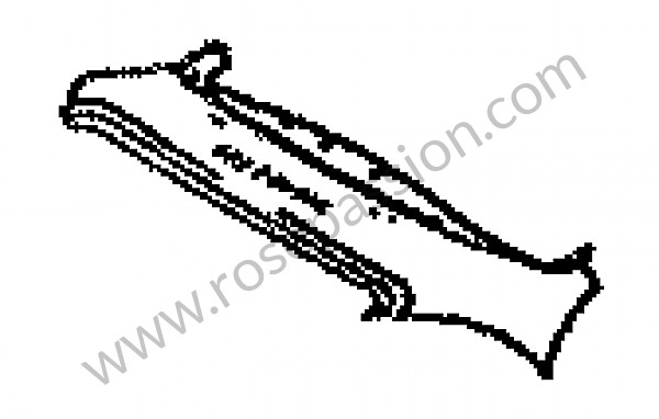 P189825 - Parte central torpedo luna con tobera de calefaccion suministrado saldremo plancha angular para Porsche 356B T5 • 1961 • 1600 s (616 / 2 t5) • Roadster b t5 • Caja manual de 4 velocidades