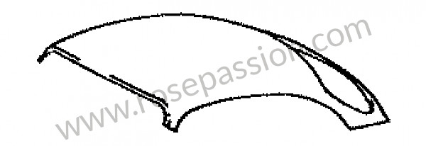 P189833 - Painel exterior do tejadilho para Porsche 356B T6 • 1962 • 1600 super 90 (616 / 7 t6) • Coupe karmann b t6 • Caixa manual 4 velocidades
