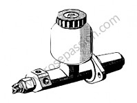 P190016 - Maître cylindre de frein pour Porsche 356B T5 • 1960 • 1600 carrera gt (692 / 3a) • Coupe b t5 • Boite manuelle 4 vitesses