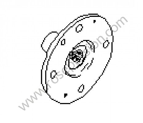 P19109 - Cubo de rueda trasero para Porsche 914 • 1973 • 914 / 4 1.7 • Caja manual de 5 velocidades
