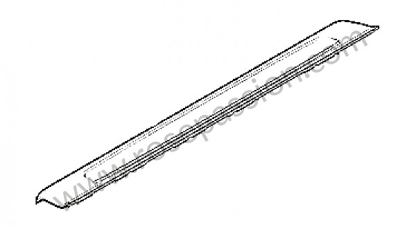 P194321 - Drempelstrip voor Porsche Boxster / 981 • 2014 • Boxster s • Cabrio • Manuele bak 6 versnellingen