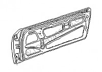 P19468 - Concha da porta em bruto para Porsche 914 • 1973 • 914 / 4 1.7 • Caixa manual 5 velocidades