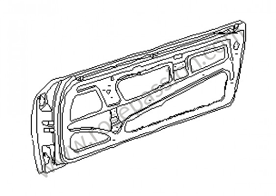 P19469 - Bare door shell for Porsche 914 • 1971 • 914 / 6 • Automatic gearbox