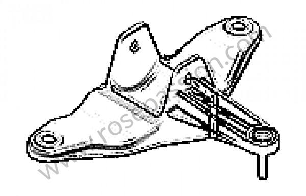 P195365 - Soporte de caja de cambios para Porsche 991 • 2015 • 991 c4 gts • Targa • Caja manual de 7 velocidades