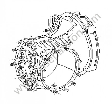 P19897 - Transmission case for Porsche 911 G • 1985 • 3.2 • Cabrio • Manual gearbox, 5 speed