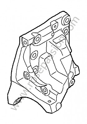 P199064 - Engine bracket for Porsche Panamera / 970 • 2013 • Panamera 2s • Manual gearbox, 6 speed