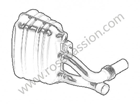 P201456 - Main exhaust muffler for Porsche 991 • 2014 • 991 c2s • Cabrio • Pdk gearbox