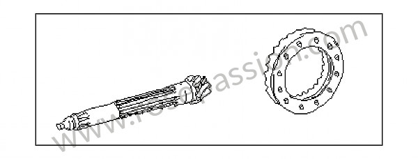 P20250 - Secundaire as / krans 7 / 27 voor Porsche 911 G • 1975 • 2.7 • Targa • Automatische versnellingsbak
