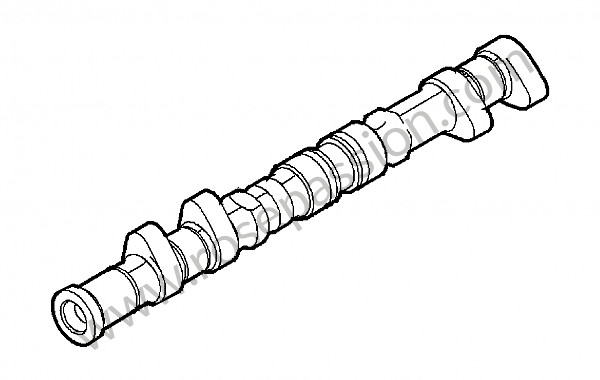 P202884 - Albero a camme per Porsche 997 Turbo / 997T2 / 911 Turbo / GT2 RS • 2011 • 997 turbo s • Cabrio • Cambio pdk