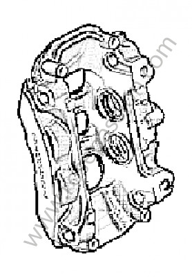 P209810 - Remzadel (asafstand bevestiging 89mm) voor Porsche 991 • 2012 • 991 c2 • Coupe • Manuele bak 6 versnellingen