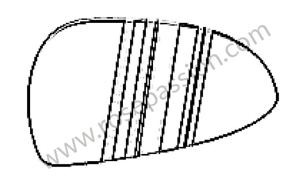 P211522 - Mirror glass for Porsche Cayman / 981C • 2015 • Cayman s • Pdk gearbox