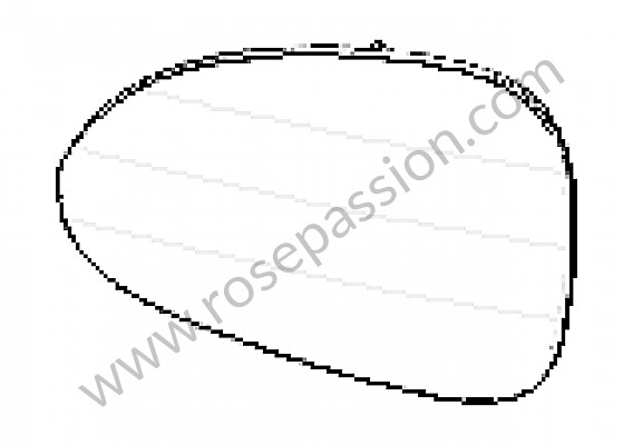 P211525 - Glas spiegel met klemmen voor Porsche 991 • 2015 • 991 c4s • Coupe • Bak pdk