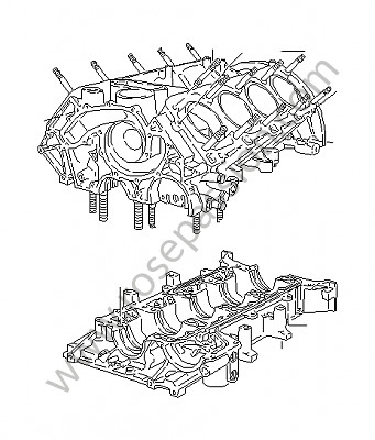 P21176 - Basamento motore per Porsche 928 • 1983 • 928 4.7s • Coupe • Cambio auto