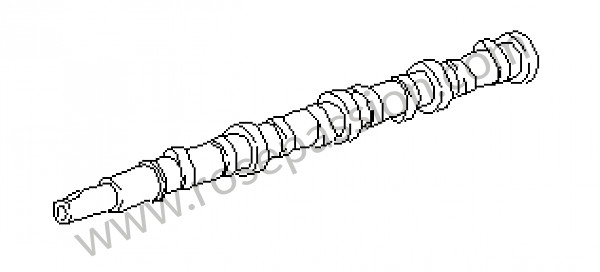 P21427 - Camshaft for Porsche 928 • 1979 • 928 4.5 • Coupe • Automatic gearbox