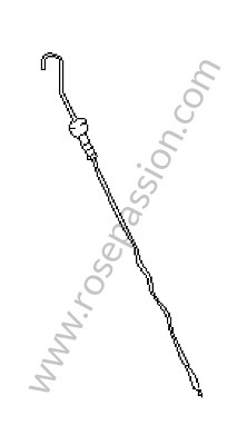 P21680 - Oil level dipstick for Porsche 928 • 1985 • 928 4.7s2 • Coupe • Manual gearbox, 5 speed