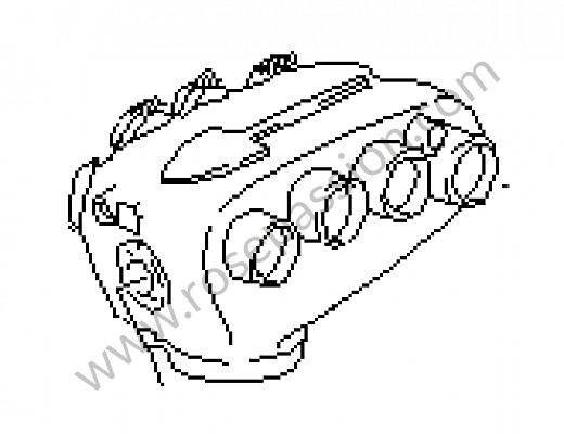 P21700 - Tubo de admissao para Porsche 928 • 1984 • 928 4.7s • Coupe • Caixa manual 5 velocidades