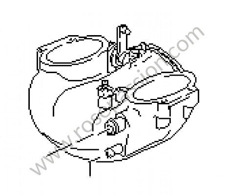 P21705 - Drosselklappenstutzen für Porsche 928 • 1993 • 928 gts • Coupe • Automatikgetriebe