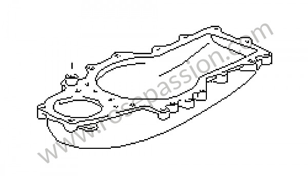 P21707 - Caixa guia do ar para Porsche 928 • 1981 • 928 4.5 • Coupe • Caixa manual 5 velocidades