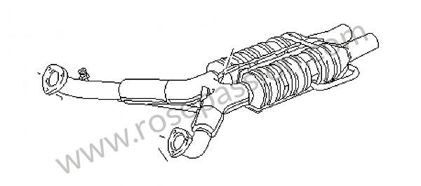 P22080 - Catalytic converter for Porsche 928 • 1985 • 928 4.7s2 • Coupe • Manual gearbox, 5 speed