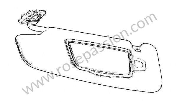 P221477 - Sun visor for Porsche 991 • 2015 • 991 c2 • Cabrio • Manual gearbox, 7 speed