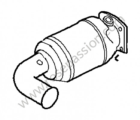 P221625 - Catalytic converter for Porsche 997 Turbo / 997T / 911 Turbo / GT2 • 2008 • 997 gt2 • Coupe • Manual gearbox, 6 speed