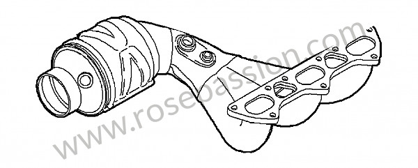 P221633 - 尾气催化净化器 为了 Porsche 997 GT3 / GT3-2 • 2010 • 997 gt3 3.8 • Coupe
