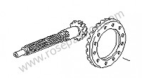 P22362 - Ring gear and pinion shaft for Porsche 928 • 1980 • 928 4.5 • Coupe • Manual gearbox, 5 speed