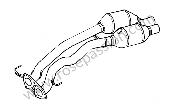P223945 - Katalysator voor Porsche Cayenne / 957 / 9PA1 • 2007 • Cayenne v6 • Automatische versnellingsbak