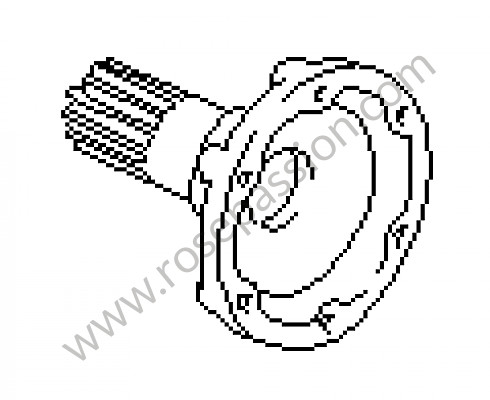 P22546 - Joint flange for Porsche 928 • 1995 • 928 gts • Coupe • Automatic gearbox