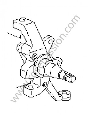 P22676 - Steering knuckle for Porsche 928 • 1985 • 928 4.7s2 • Coupe • Manual gearbox, 5 speed