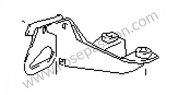P22685 - Bride de protection pour Porsche 928 • 1985 • 928 4.7s • Coupe • Boite auto