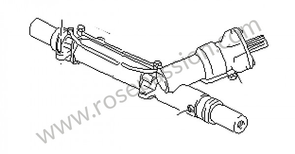 P22744 - Cremallera de dirección (en reparación) para Porsche 928 • 1981 • 928 4.5 • Coupe • Caja manual de 5 velocidades
