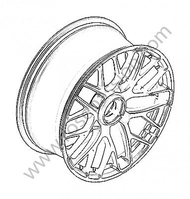 P230475 - Disc wheel for Porsche 991 • 2015 • 991 c4 gts • Targa • Pdk gearbox