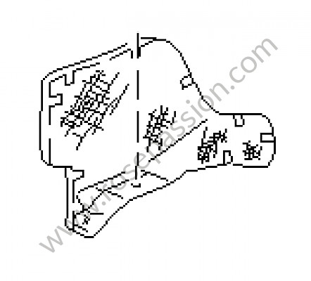 P23177 - Beschermingsplaat voor Porsche 928 • 1989 • 928 s4 • Coupe • Automatische versnellingsbak