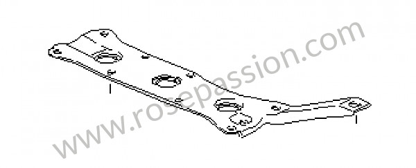 P23182 - Reinforcement plate for Porsche 928 • 1981 • 928 4.5 • Coupe • Manual gearbox, 5 speed