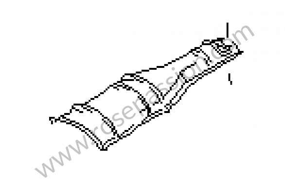 P23586 - Thermisch scherm voor Porsche 928 • 1990 • 928 s4 • Coupe • Automatische versnellingsbak