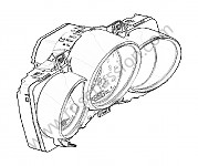 P238106 - Kombiinstrument für Porsche Cayman / 981C • 2015 • Cayman s • Porsche doppelkupplungsgetriebe
