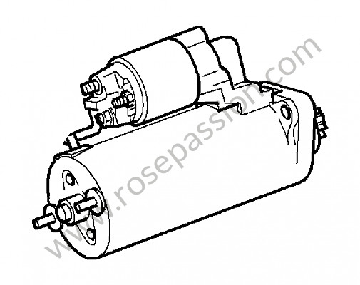 P240898 - Starter voor Porsche Cayenne / 957 / 9PA1 • 2010 • Turbo s • Automatische versnellingsbak