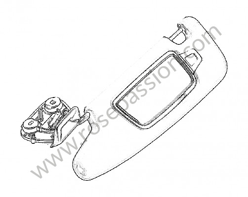P241852 - 遮阳板 铂金灰 为了 Porsche Boxster / 981 • 2014 • Boxster s • Cabrio