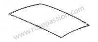 P252218 - Gasket glass roof for Porsche 991 • 2015 • 991 c4 • Coupe • Manual gearbox, 7 speed